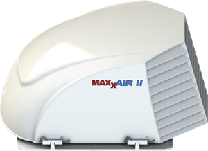 MaxxAir II RV Roof Vent Cover with EZClip Hinge, 14" x 14", Translucent White