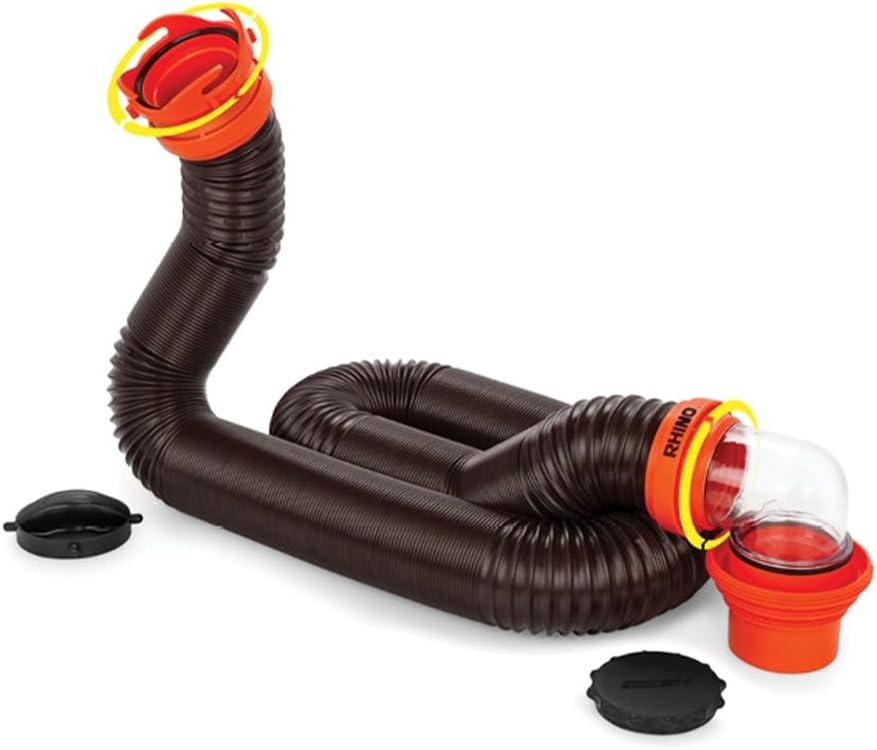 Camco RhinoFLEX 15 ft RV Sewer Hose Kit