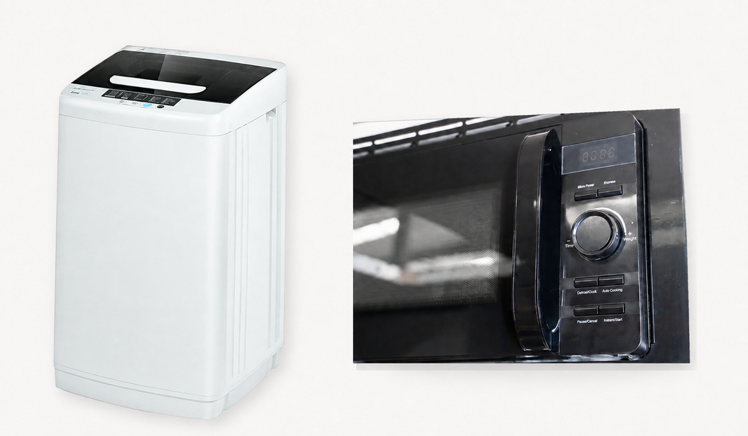 RV Appliance Bundle Guide: Compact Microwave + Portable Washer Setup