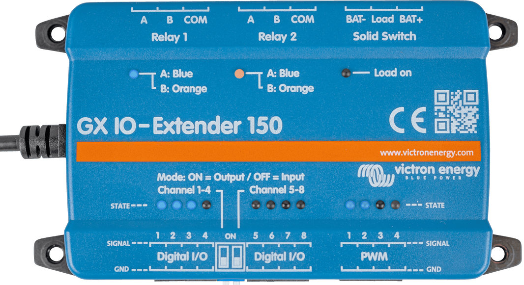 Victron Cerbo GX system monitoring touch display