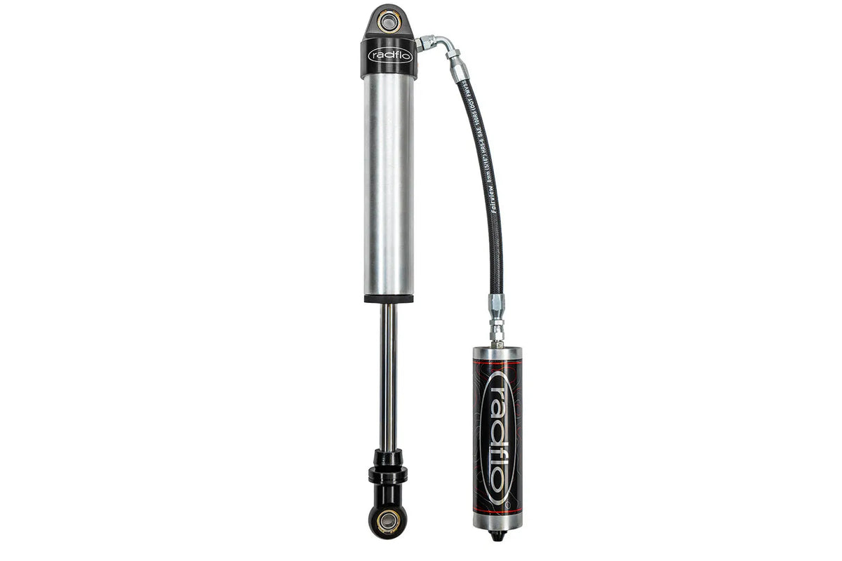 Radflo remote-reservoir shock for off-road trailer