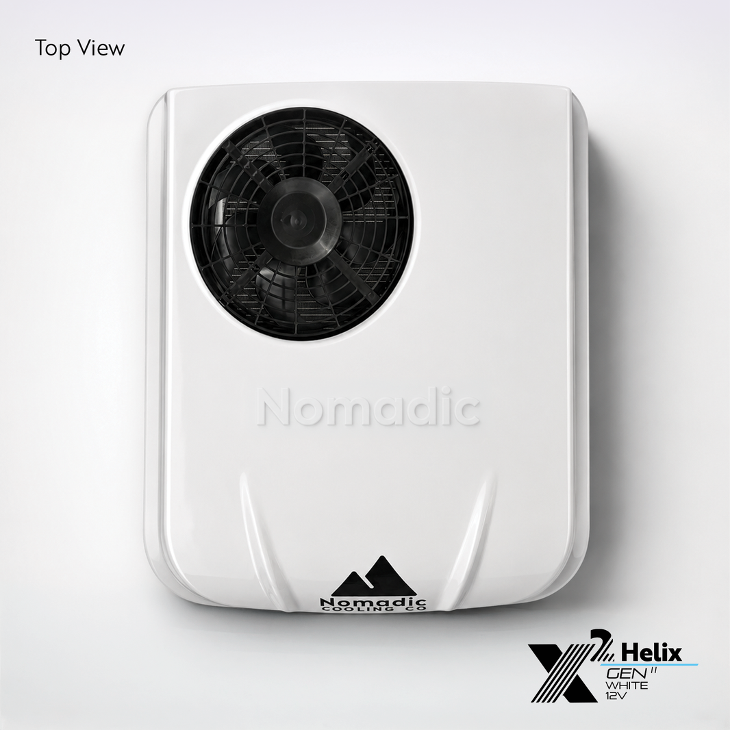 Nomadic Cooling X2 Helix 12V DC Rooftop RV Air Conditioner, White