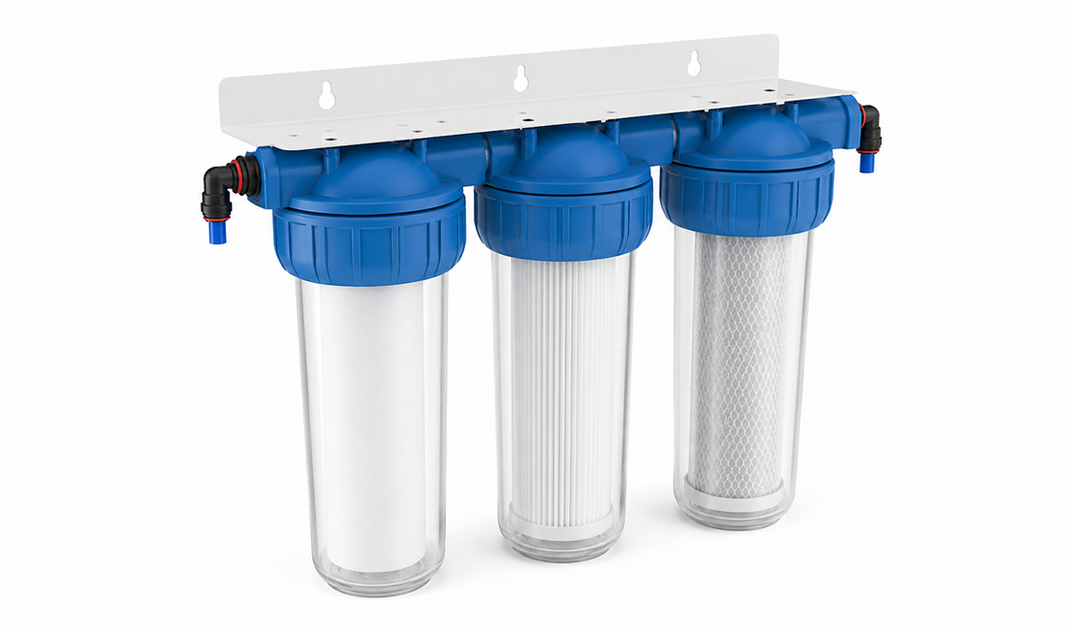 Black Series OEM BR10B4 triple pipe water filter