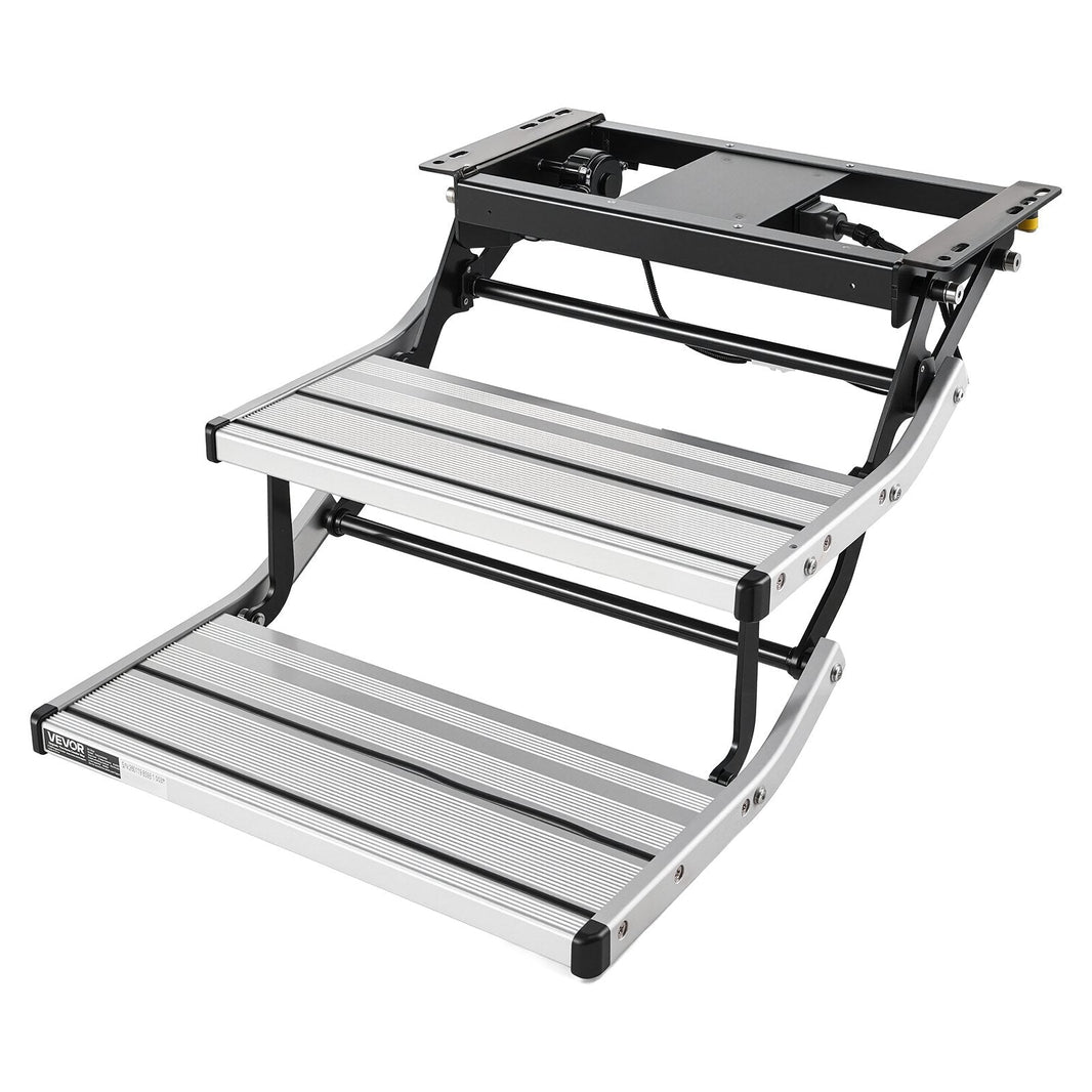 Electric RV steps dimensions diagram