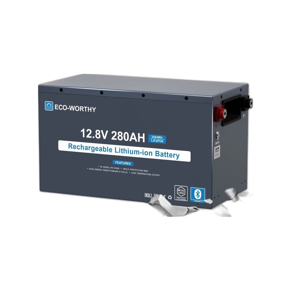 ECO-WORTHY lithium LiFePO4 battery with Bluetooth