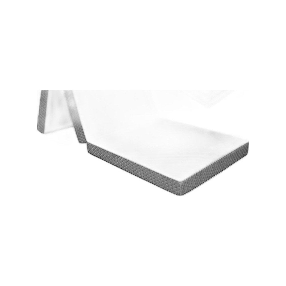 RV memory foam mattress on camper trailer bed