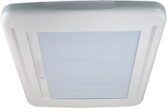 MaxxAir MaxxShade Retractable RV Roof Vent Shade, Reflective Roller Blind for 14" x 14" Vents, White