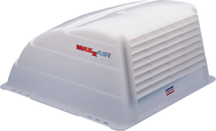 MaxxAir I+ RV Roof Vent Cover for Non-Powered Vents, 14" x 14", Translucent White