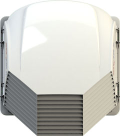 MaxxAir II RV Roof Vent Cover with EZClip Hinge, 14" x 14", Translucent White - view 3