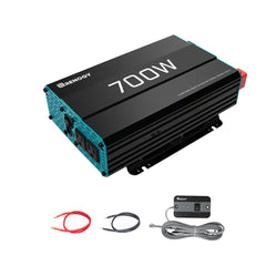 Renogy 700W 12V pure sine wave inverter in a metal case