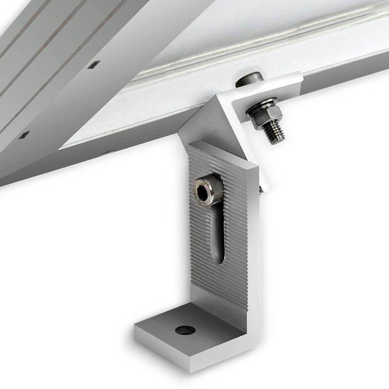 Renogy flat roof tilt mount holding a solar panel at an angle