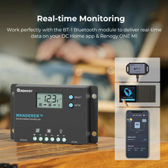 Renogy Wanderer 10A PWM charge controller with backlit LCD