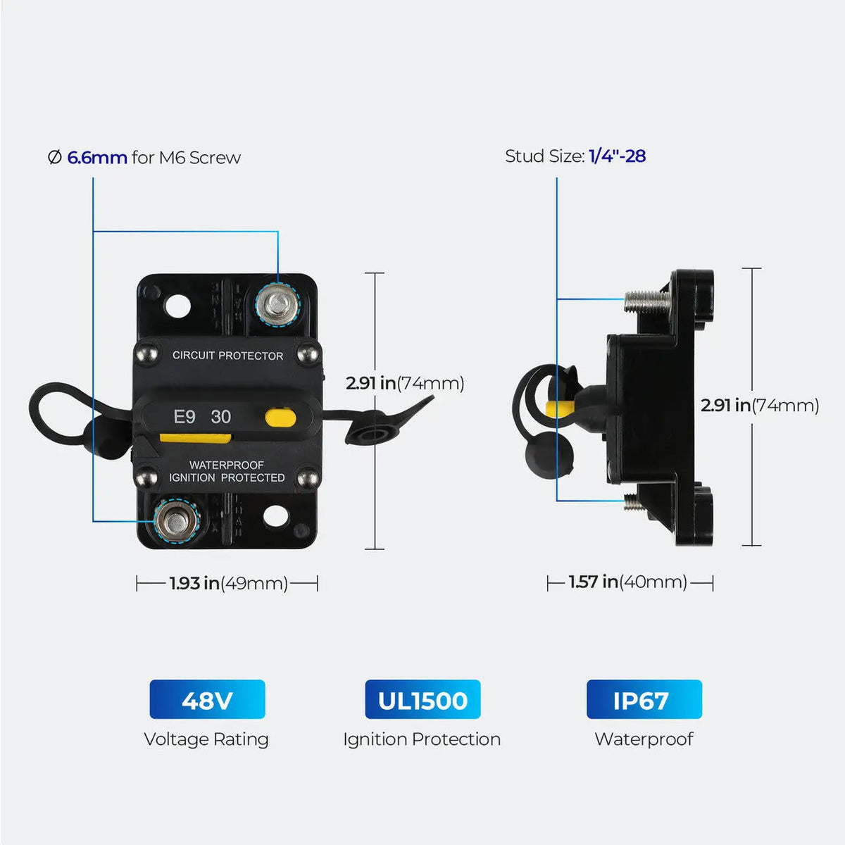 Renogy thermal circuit breaker
