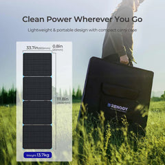 Renogy lightweight portable solar suitcase with kickstands