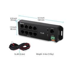 Renogy Communication Hub with RJ45 ports and LED indicators