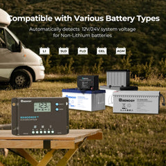 Renogy Wanderer 10A PWM charge controller with backlit LCD