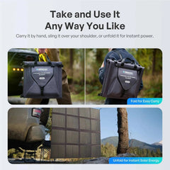 Renogy N-type portable solar panel blanket unfolded