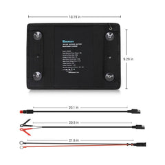 Renogy 10W solar battery trickle charger with SAE cables