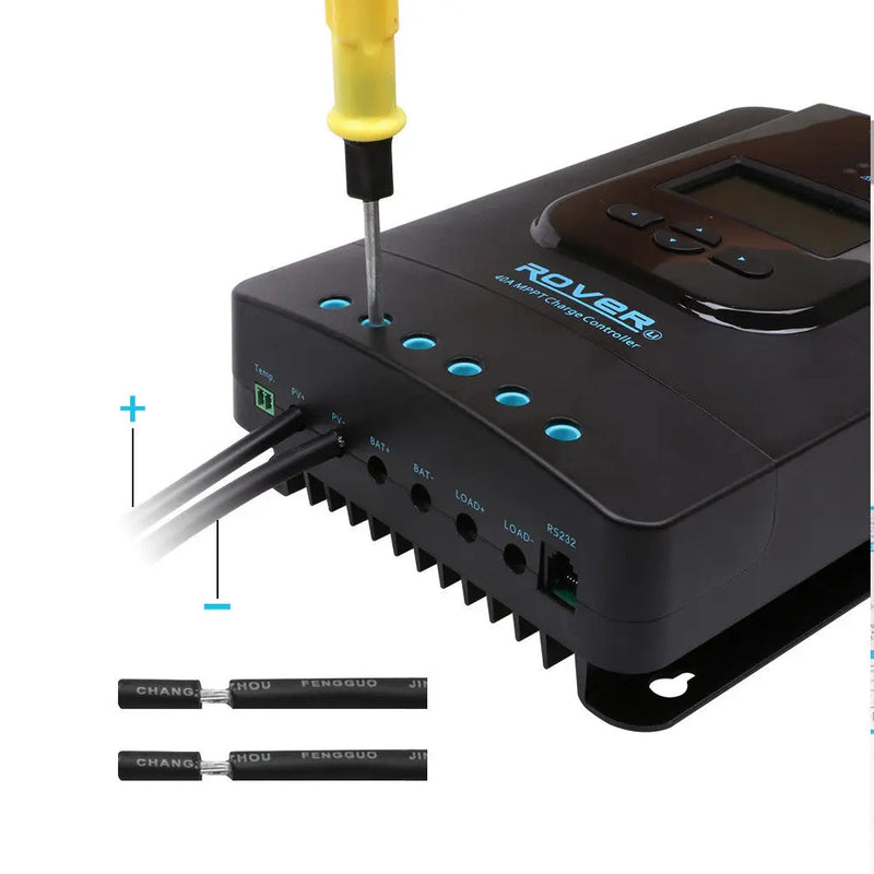 Renogy solar adaptor kit cable pair with solar connectors and bare ends
