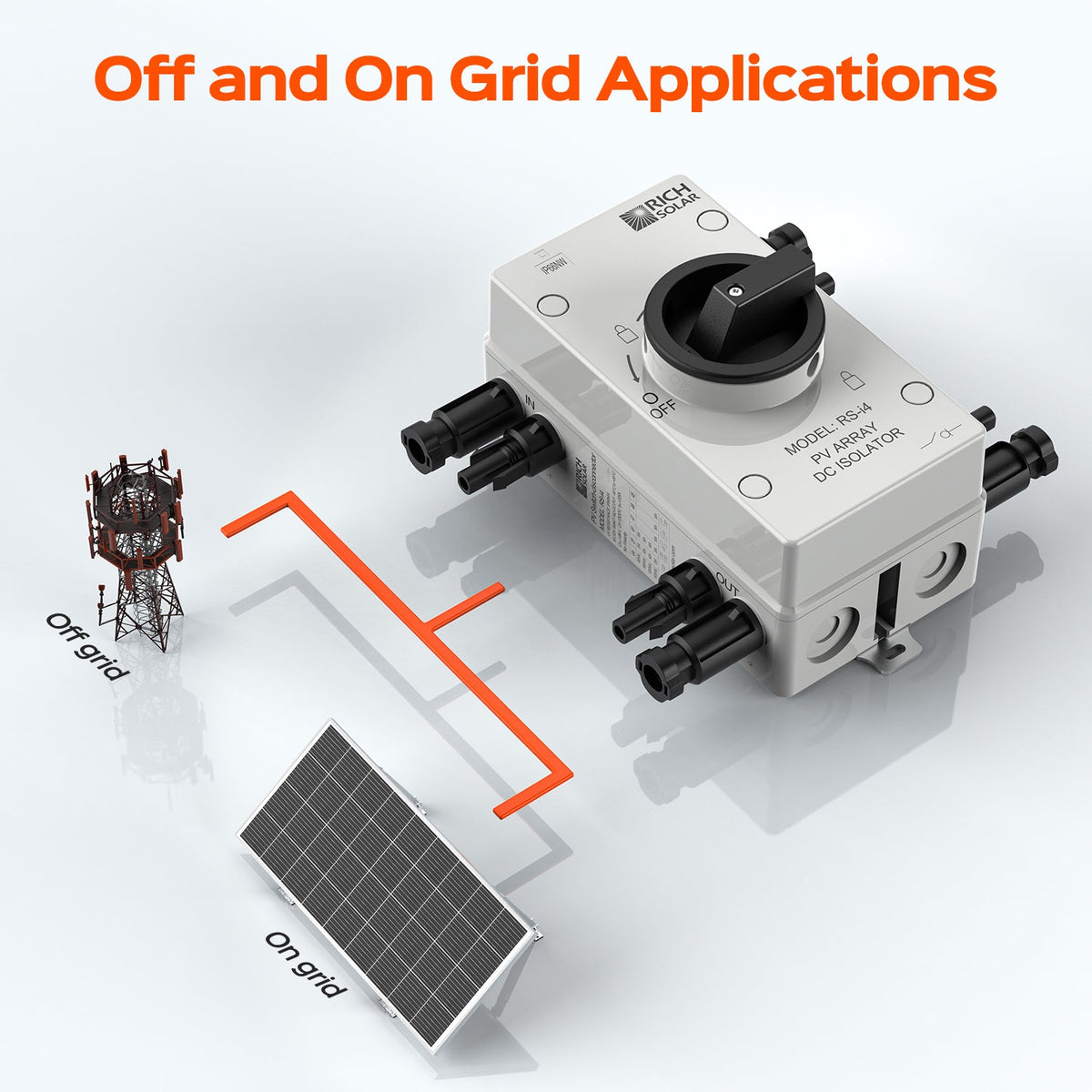 Rich Solar Solar PV DC Quick Disconnect Switch Solar Array DC Quick Disconnect Switch