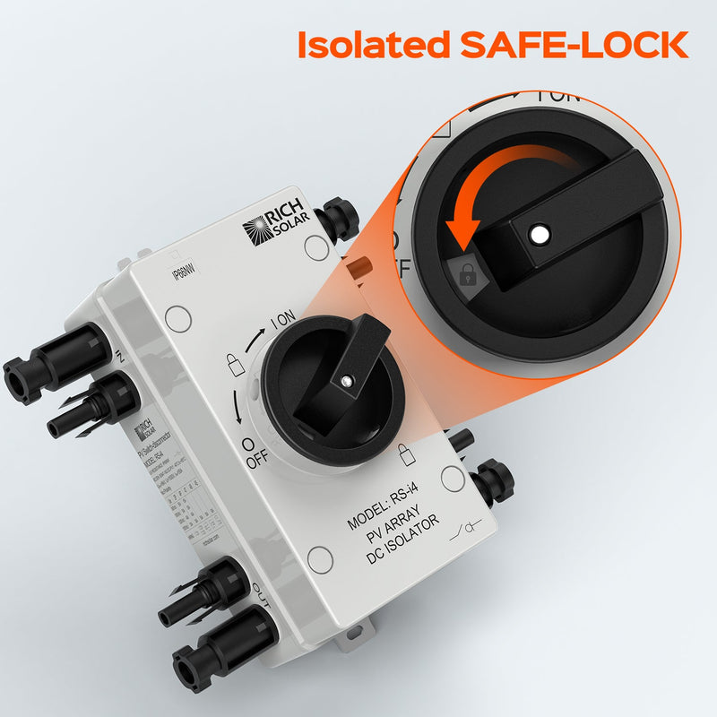 Rich Solar Solar PV DC Quick Disconnect Switch Solar Array DC Quick Disconnect Switch