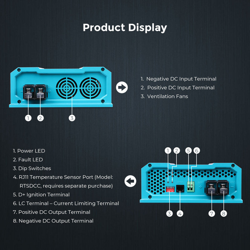 Renogy 12V 60A DC to DC battery charger