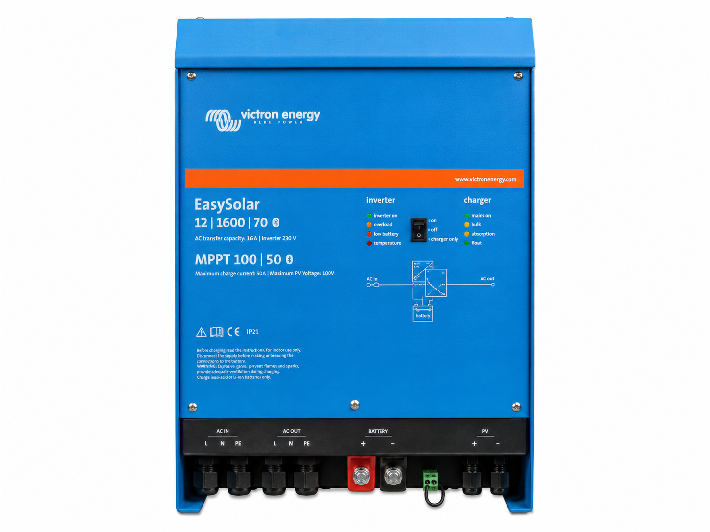 Victron EasySolar 12/1600 MPPT 100/50 all-in-one solar inverter/charger