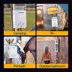 VIVOHOME portable propane water heater, view 6