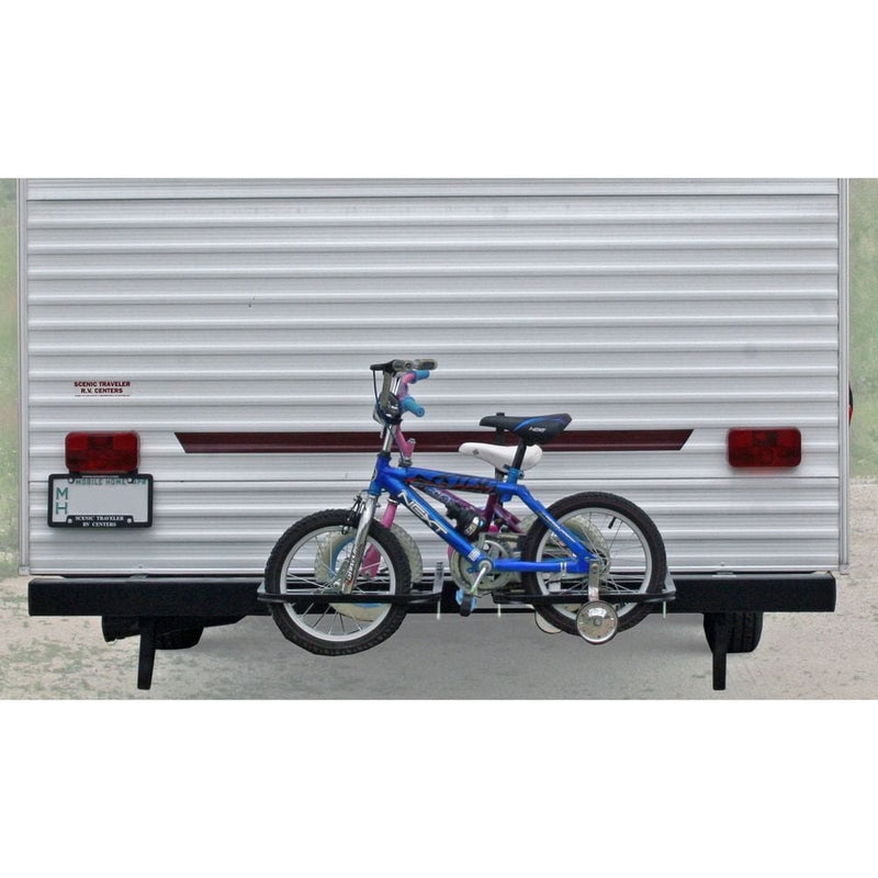 RV bumper-mount bike rack