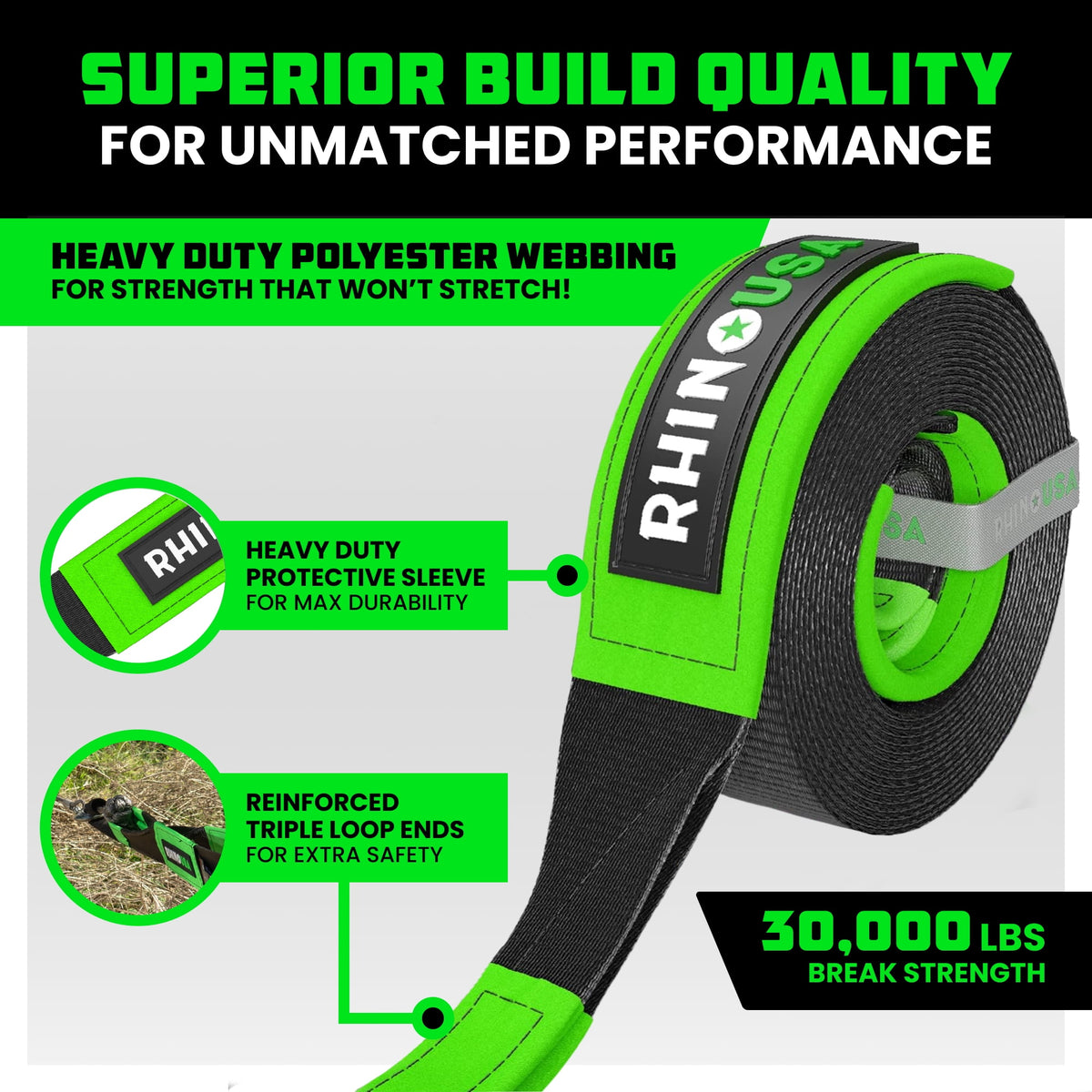 Rhino USA tree saver strap, view 3