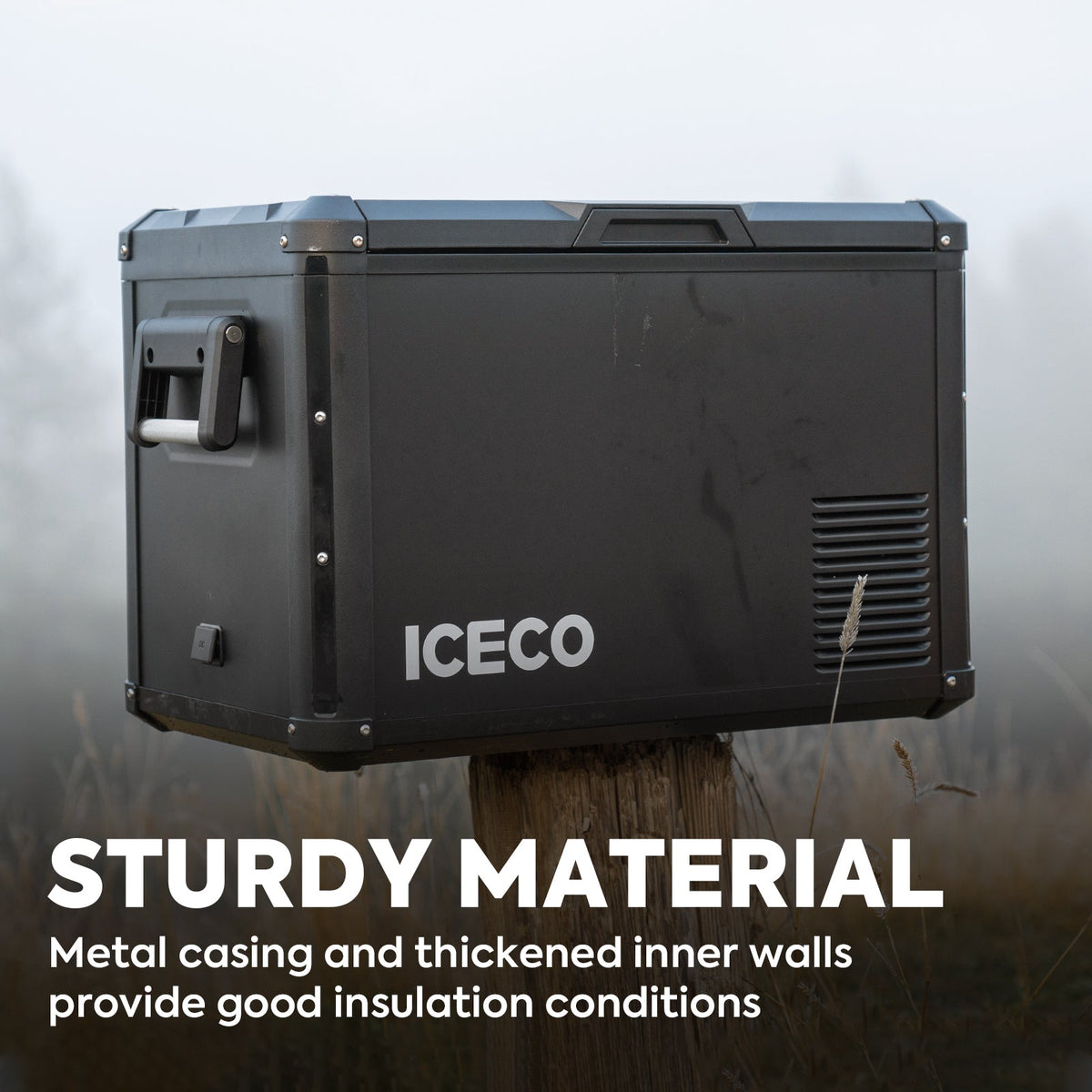 ICECO VL45ProS single zone portable fridge freezer, black