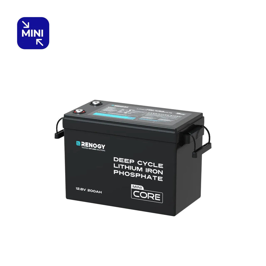 Renogy Core Mini 12V 200Ah LiFePO4 battery short case