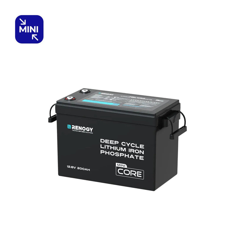 Renogy Core Mini 12V 200Ah LiFePO4 battery short case