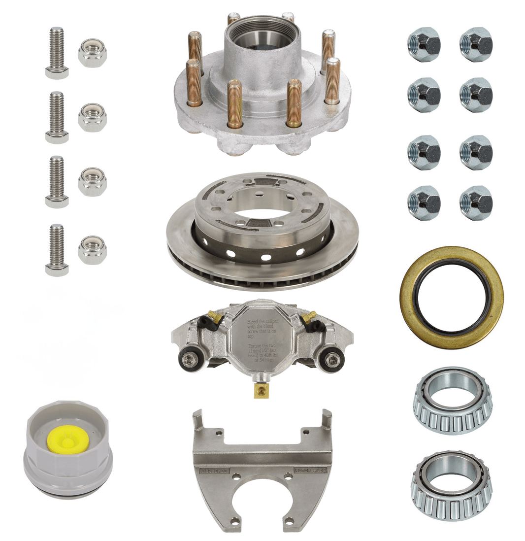 DeeMaxx 8K single-wheel disc brake kit stainless steel for Dexter axles