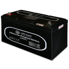 AIMS Power 12V 104Ah LiFePO4 Battery, Bluetooth, Heated, Wake-Up