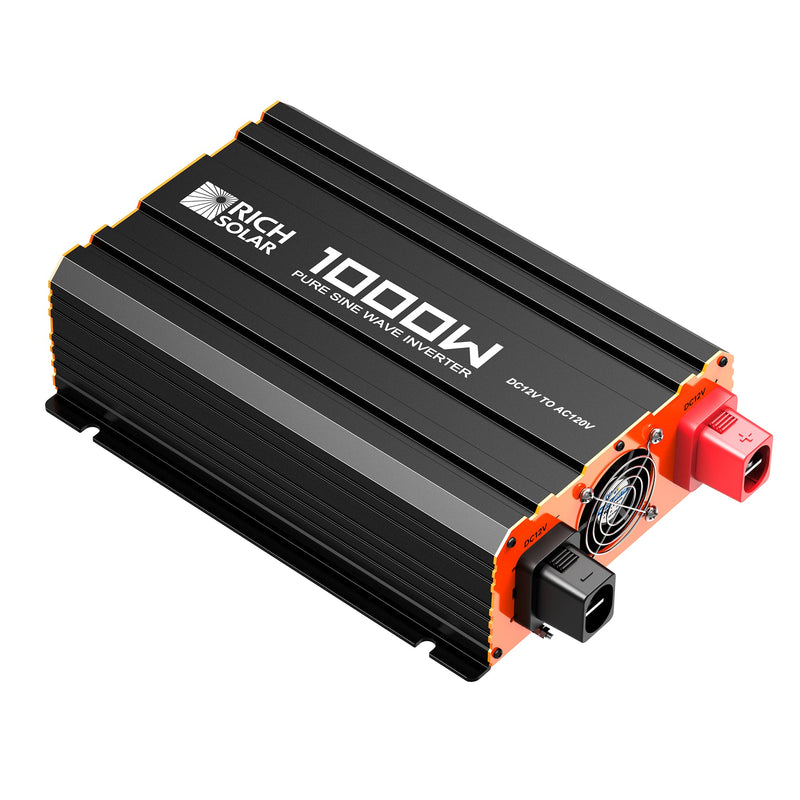 Rich Solar NOVA PURE 1K 1000 Watt (1kW) 12 Volt Industrial Pure Sine Wave Inverter