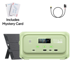 BLUETTI Elite 10 mini power station with 100W solar panel