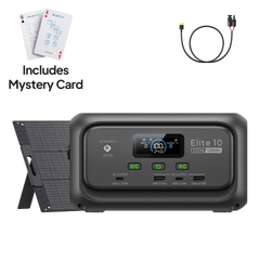 BLUETTI Elite 10 mini power station with 100W solar panel