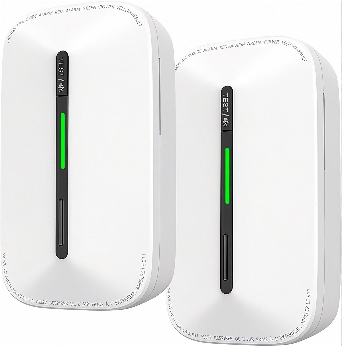 CO detector GS846A plug-in 10-year battery, 2-pack