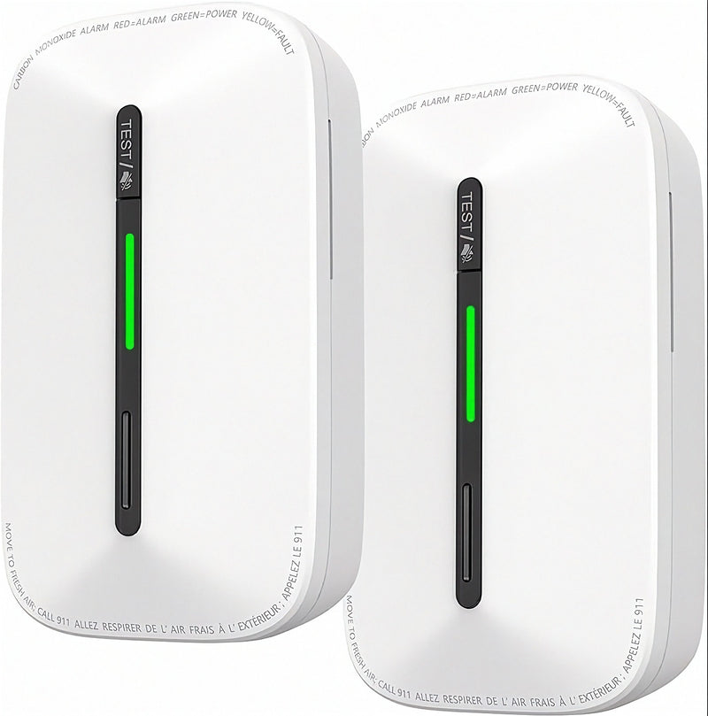 CO detector GS846A plug-in 10-year battery, 2-pack