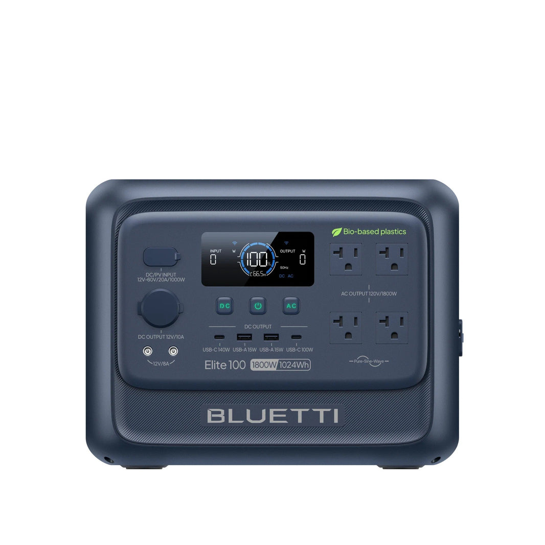 BLUETTI Elite 100 V2 bio-based portable power station front view