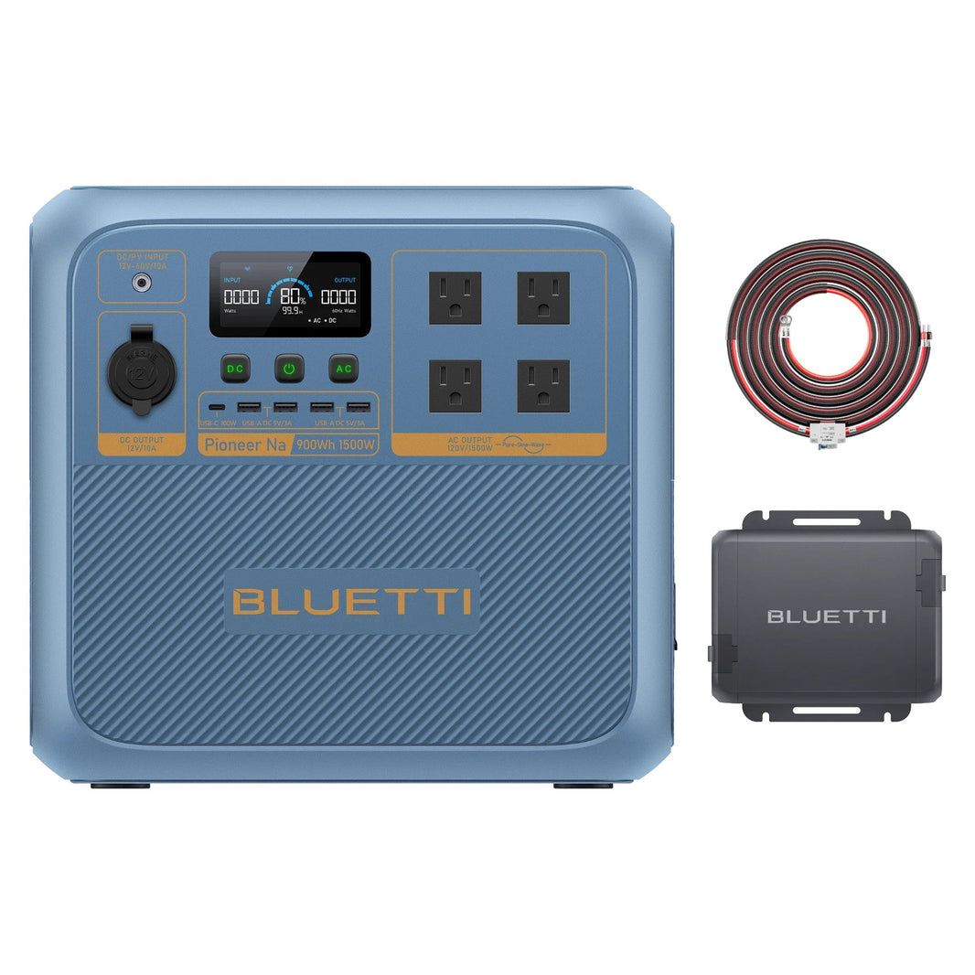 BLUETTI Pioneer Na + Charger 1 Bundle 1,500W Sodium-Ion – everything included in the bundle