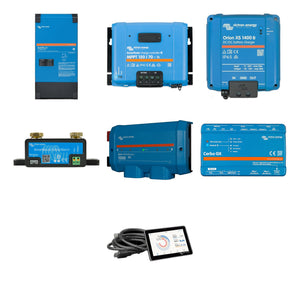 Victron 12V Travel Trailer Power Kit | MultiPlus-II 3000VA 2x120V, MPPT 150/70, Orion XS, Lynx, Cerbo GX + Touch 50 – everything included in the bundle
