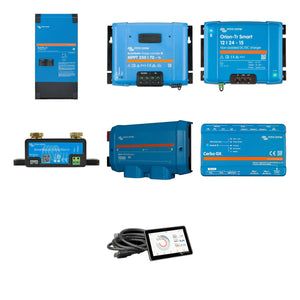 Victron 24V Off-Grid Trailer Power Kit | MultiPlus-II 24/3000 2x120V, MPPT 250/70, Orion-Tr 12/24, Lynx, Cerbo GX + Touch 50 – everything included in the bundle