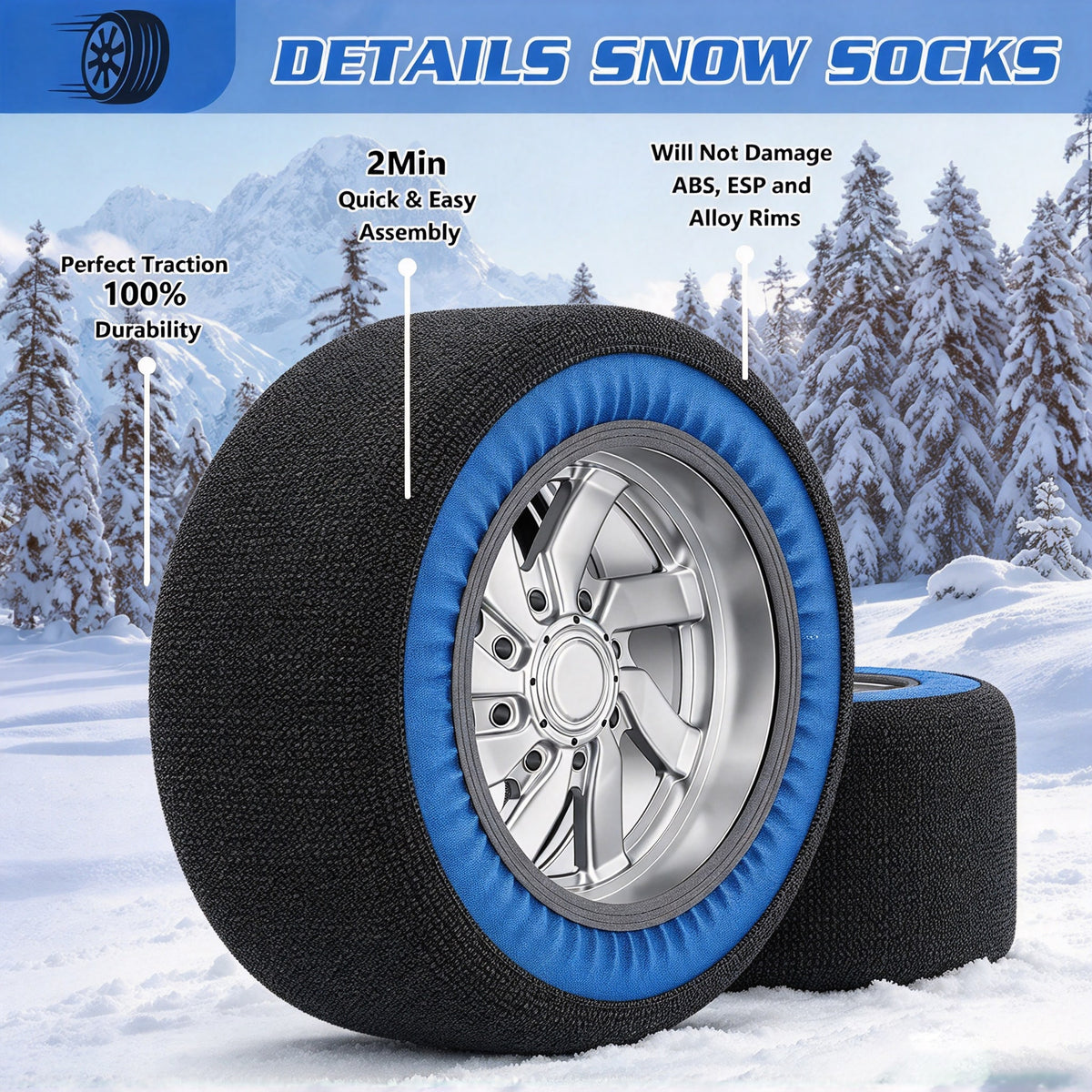Tire snow socks