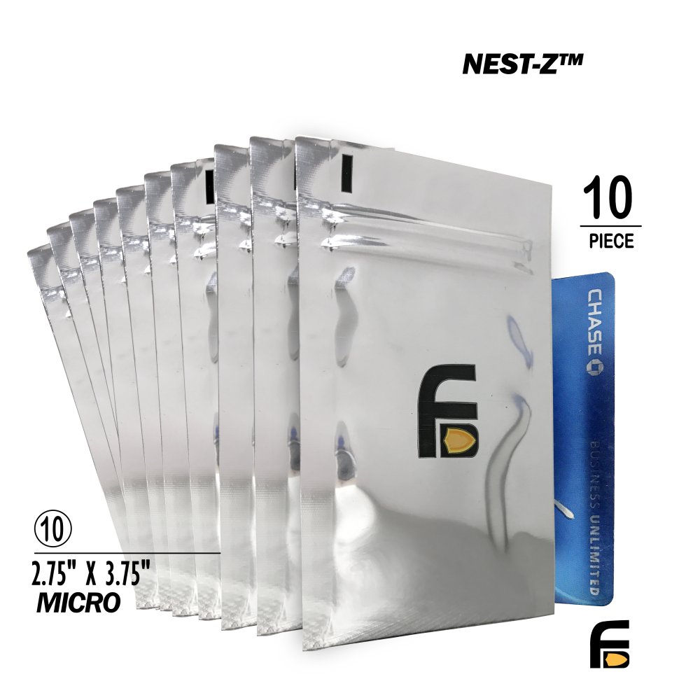 Faraday Defense NEST-Z Kit, 10 EMP Bags 2.5" x 4" (Cards, Keys) - photo 5