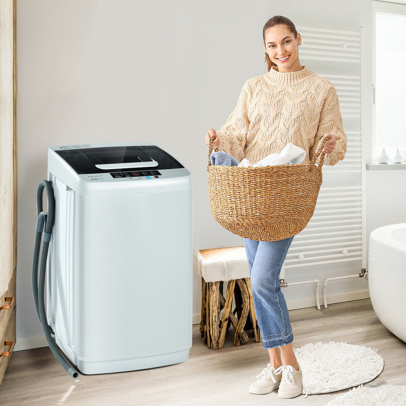 Costway compact washing machine front view with control panel