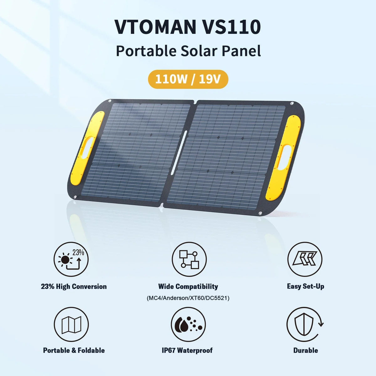 VTOMAN VS110 110W portable solar panel