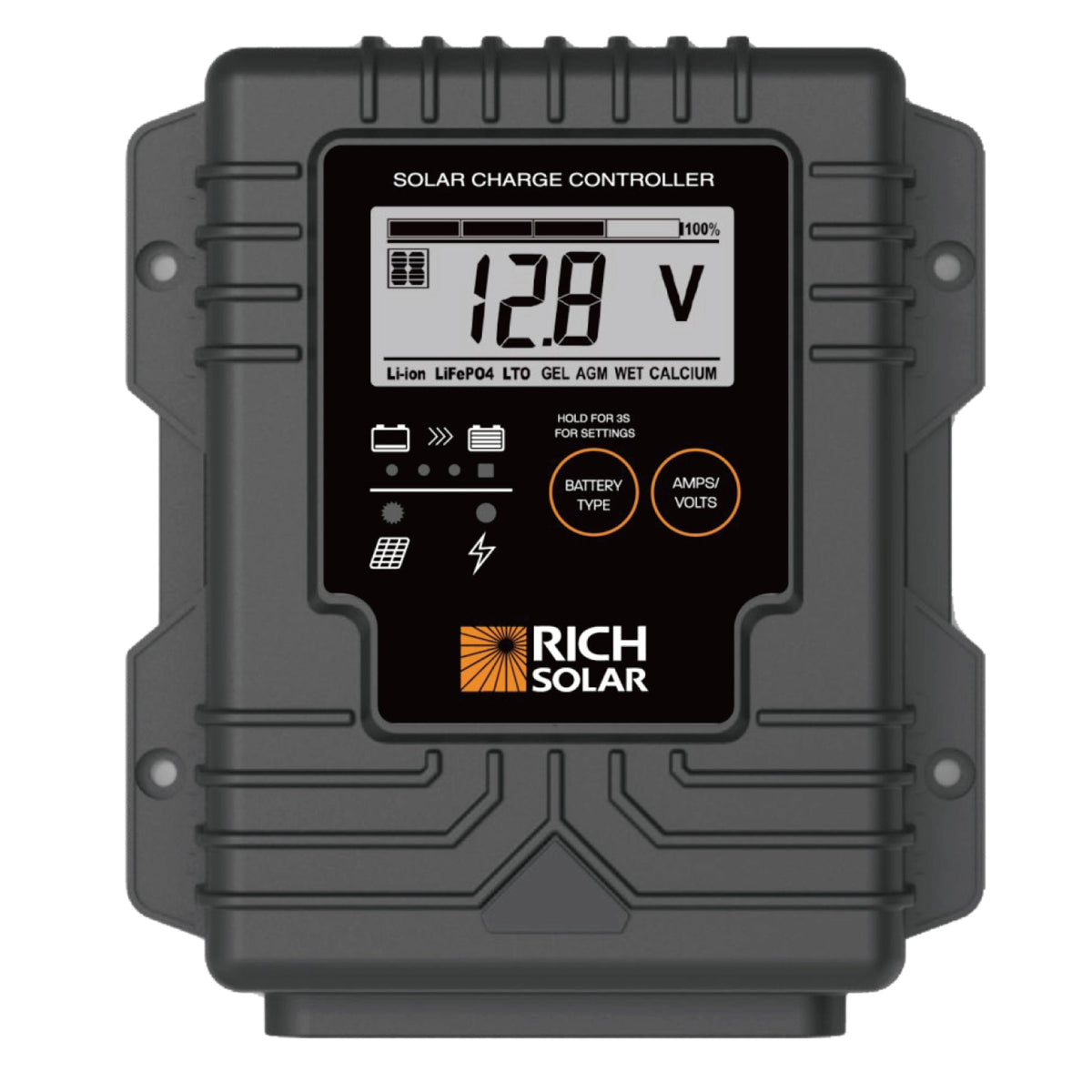 Rich Solar BRAVO Waterproof 20 20 Amp Waterproof PWM Solar Charge Controller