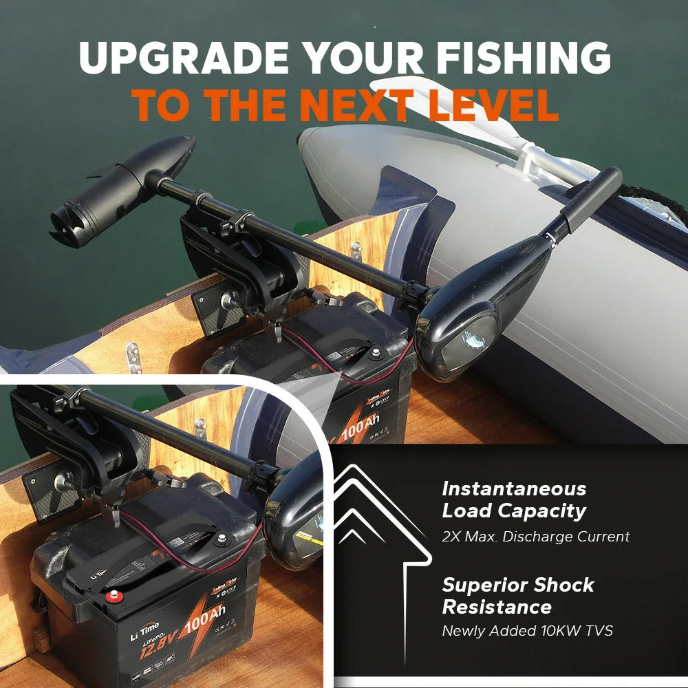 LiTime 12V 100Ah TM LiFePO4 Trolling Motor Battery